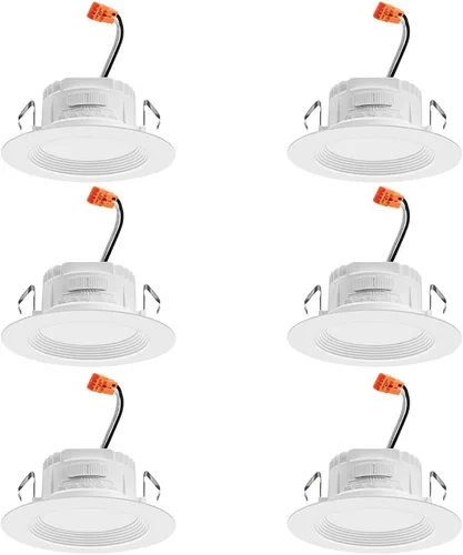 Vista 14 de Juno RB4SC RGBW MW M6 RetroBasics Retrofit Smart Downlight, conmutable, RGBW, 4 pulgadas, blanco mate