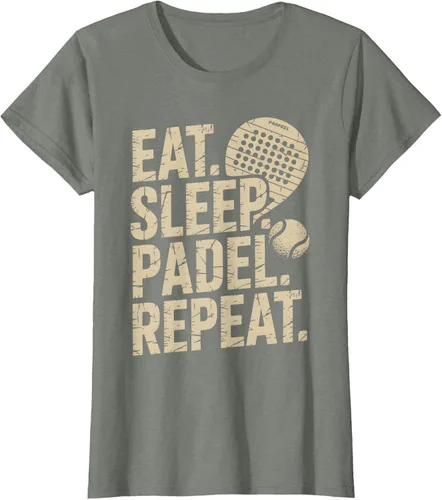 Vista 13 de Camiseta Eat Sleep Padel Repeat Padel Jugador de Tenis