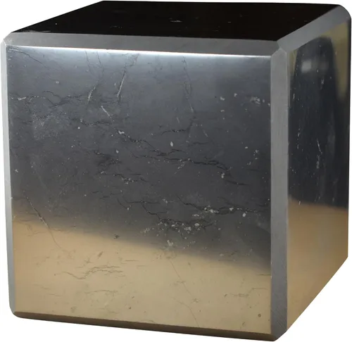 Vista 22 de Shungite World Cubo de shungite auténtico pulido de 1.18 pulgadas / 1.18 pulgadas, cristal curativo natural, cubo negro real, protección