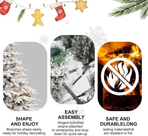 Vista 3 de 7.5ft Automatic Artificial Christmas Tree