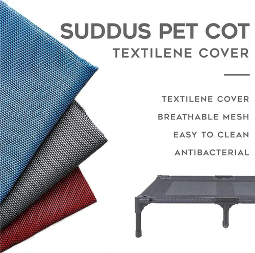 Vista 3 de suddus Funda de repuesto para cama elevada para perro, cama elevada para perro, a prueba de mordidas, fácil de limpiar, cama elevada transpirable
