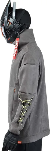Vista 3 de Niepce Inc Sudadera Cyberpunk con media cremallera para hombre