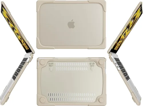 Vista 3 de Batianda - Funda resistente para MacBook Air de 15 pulgadas 2023-2026, color caqui
