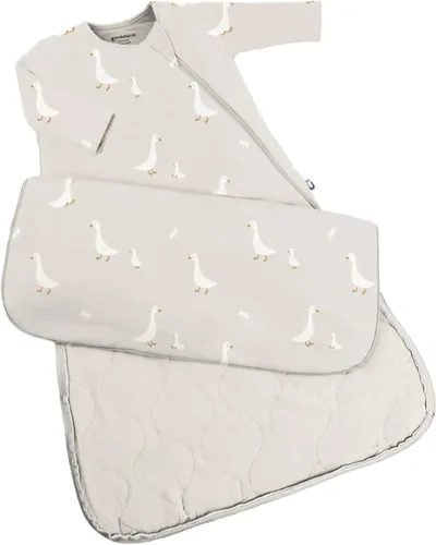 Vista 11 de GUNAMUNA Saco de dormir unisex de manga larga, bolsa de dormir para niños pequeños y bebés, rayón suave