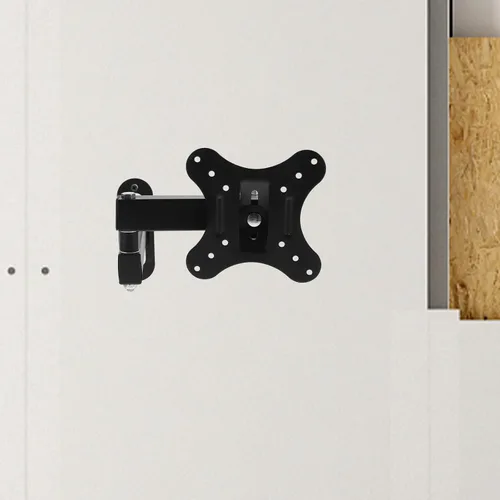 Vista 6 de SEWACC Soporte de pared retráctil ajustable para monitores y televisores, soporte estable compatible con esquinas con giro e inclinación