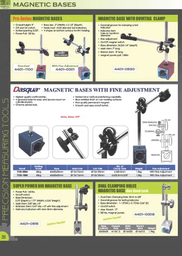 Vista 6 de HHIP 4401-0002 Base magnética de brazo flexible, 130 lb. Power Pull