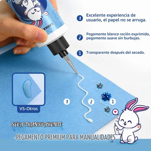 Vista 2 de Pegamento para manualidades de 4 onzas con puntas de precisión, pegamento