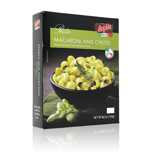 Vista 2 de Sophia Macarrones y queso - Pesto 6.5oz (paquete de 3)