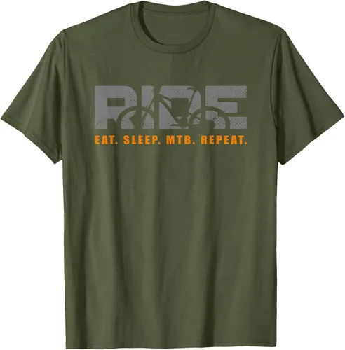 Vista 49 de Bicicleta de montaña - Camiseta MTB vintage Negro