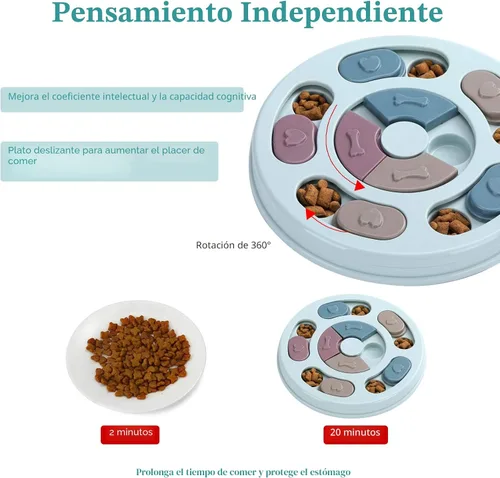 Vista 3 de DR CATCH Rompecabezas para perros, juguetes de comida para perros para entrenamiento de coeficiente intelectual y enriquecimiento mental