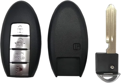 Vista 3 de Funda inteligente para llavero Nissan Altima Maxima Murano Infiniti KR55WK48903 4 botones de repuesto sin llave remoto de entrada remota carcasa