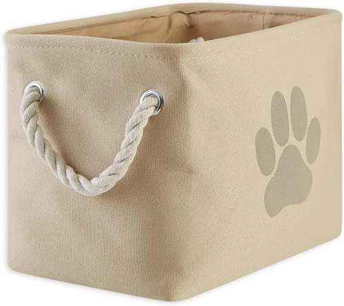 Vista 24 de Bone Dry - Canasta de almacenamiento para mascotas, pequeña y rectangular, coleccionable, aguamarina