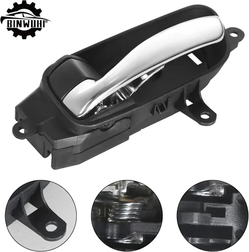 Vista 5 de BINWUHU Manija de puerta interior delantera trasera izquierda del lado del conductor compatible con los siguientes modelos: Nissan Altima Pathfinder