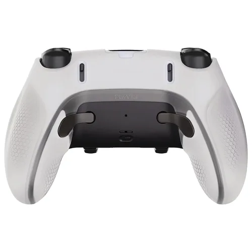 Vista 9 de PlayVital Ninja Edition Glow in Dark Half-Covered Silicone Cover for ps5 Edge Wireless Controller, Ergonomic Protector Soft Rubber Case for ps5 Edge