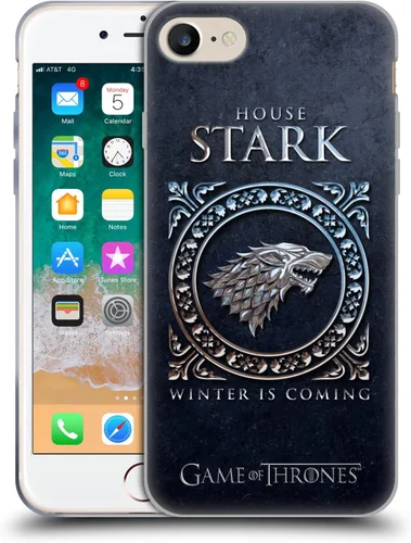 Vista 83 de Producto oficial de HBO Game of Thrones metálico Sigils Soft Gel Case para iPhone de Apple 7 Plus/8 PLUS, Lannister