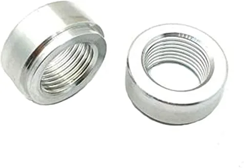 Vista 2 de 3/8 NPT Soldadura femenina en Bung aluminio Bung Pipe Thread Pipe Adaptador de montaje soldable Accesorios de coche, uso con combustible, aceite
