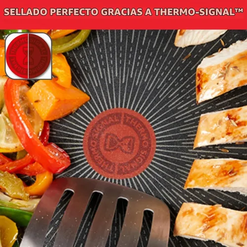Vista 3 de Tefal Unlimited On, utensilios de cocina premium, sartén de 11 in, antiadherente de mayor duración del Reino Unido, indicador de calor, compatible