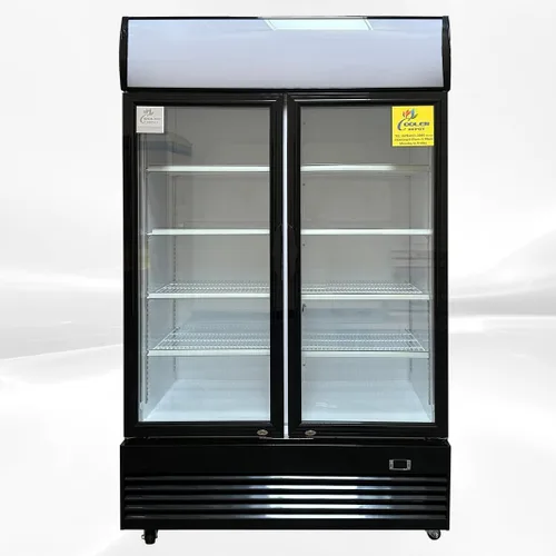 Vista 9 de Refrigerador comercial de vidrio de 2 puertas Merchandiser Display Refrigerador de bebidas Refrigerador de bebidas ETL, certificado NSF, 48