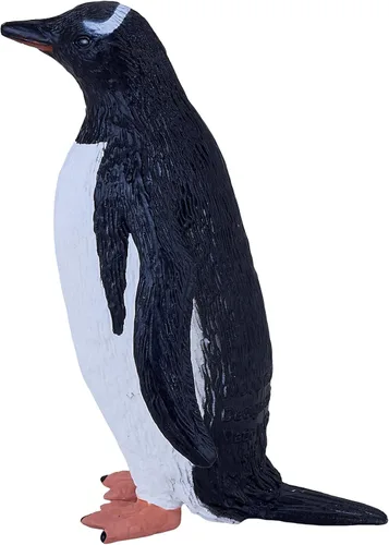 Vista 2 de MOJO Pingüino Gentoo Figura de juguete pintada a mano Colección de vida silvestre Fiel a la vida y altamente detallada Diseñado en Reino