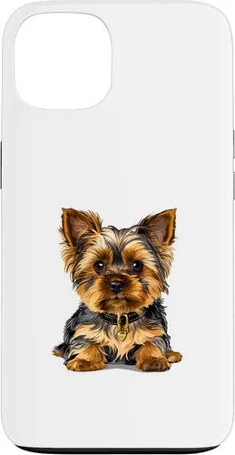 Vista 7 de Adorable Yorkshire Yorkie Terrier Puppy Yorky Funda para iPhone 16