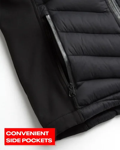 Vista 4 de Reebok Chaqueta para niñas Abrigo acolchado con capucha Abrigo ligero para niñas, 4-16