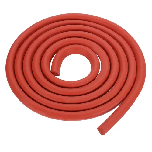 Vista 30 de uxcell Varilla de espuma de 3.28 pies, relleno de junta sólida en forma de D de 0.24 x 0.24 pulgadas, tira de sellado de espuma para protector
