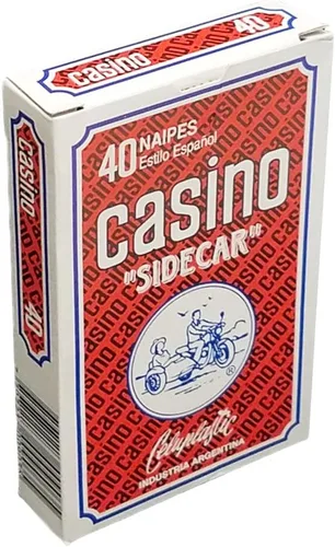 Vista 3 de Baraja de cartas españolas Casino catalán Sidecar Justo Rodero Argentina Naipes