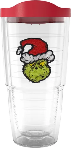 Vista 10 de Tervis Dr. Seuss - Grinch Grinchy Claus hecho en Estados Unidos Vaso aislado de doble pared para viajes mantiene las bebidas frías y calientes, 16