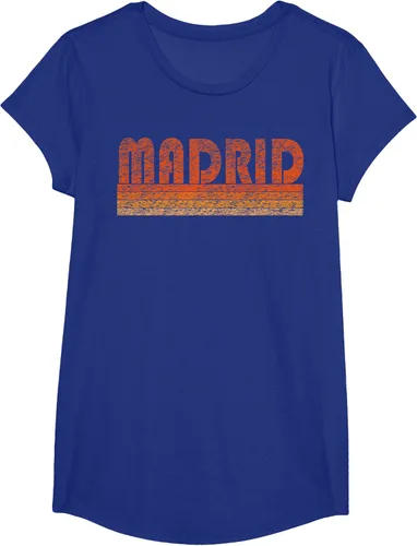 Vista 65 de clásico Retro Madrid playera, hombre 3XL, Asphalt Negro
