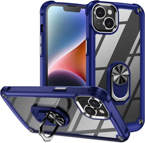Vista 24 de Funda para iPhone 13 Pro con protector de pantalla, cristal transparente, antiamarillo, acrílico resistente, funda protectora de grado militar