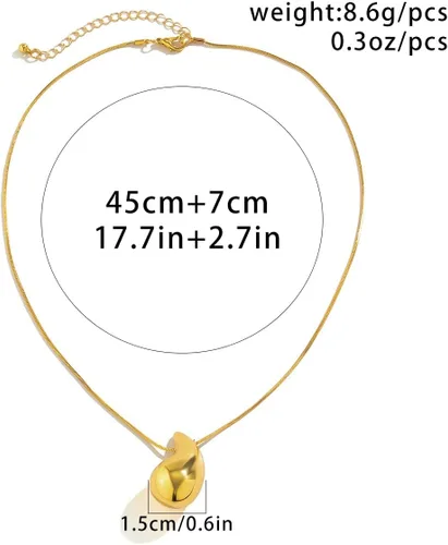 Vista 7 de Aretes gruesos de lágrima para mujer, juego de aretes de aro de oro de moda, aretes de oro