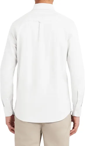 Vista 2 de Nautica - Camisa de botones Oxford de manga larga para uniforme escolar de rendimiento para jóvenes hombres