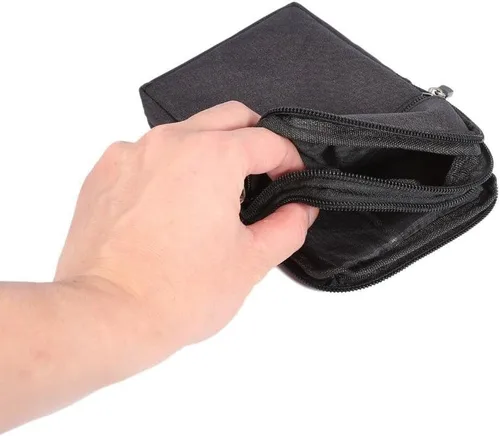 Vista 4 de Bolsa universal para teléfono celular, riñonera multiusos, para la cintura, para deportes al aire libre, funda para llevar teléfonos móviles
