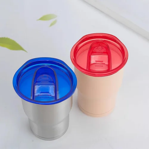Vista 7 de Paquete de 5 tapas de repuesto delgadas de 20 onzas, de plástico, a prueba de salpicaduras, a prueba de derrames, para vaso, enfriador de café