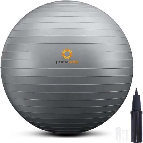 Vista 12 de Primasole Pelota de ejercicio para equilibrio, estabilidad, fitness, entrenamiento, yoga, pilates en casa, oficina y gimnasio, pelota de parto