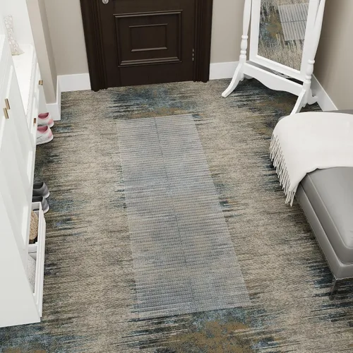 Vista 8 de Ottomanson Protector de alfombra para gatos de 26 x 5 pies, antideslizante, impermeable, alfombra de vinilo transparente y protector de alfombra