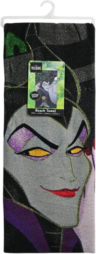 Vista 3 de Disney Toalla de playa Villians 27 x 54 pulgadas - Ursula, Maléfica, Cruella Deville