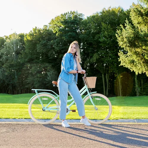 Vista 7 de ZUKKA Bicicleta para niños de 20/24 pulgadas con cesta de una sola velocidad, freno delantero en V y freno trasero para niños mayores de 7 años