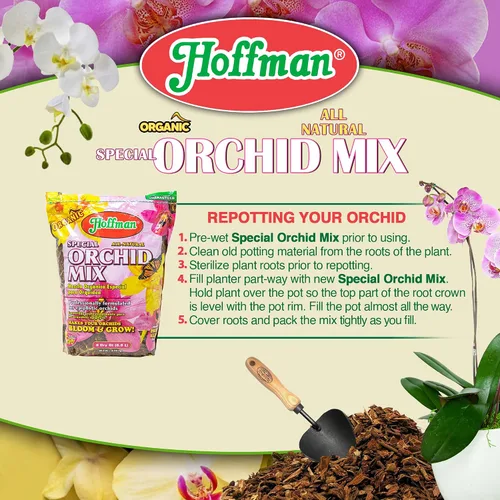 Vista 5 de Hoffman 10808 Organic Special Orchid Mix, 8 cuartos de galón