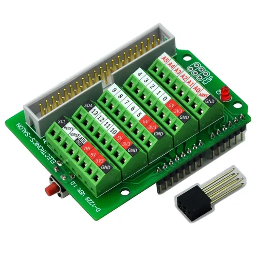 Vista 3 de Electronics-Salon Módulo Breakout de Bloque de Terminales de Tornillo Arduino, para Arduino UNO R3.