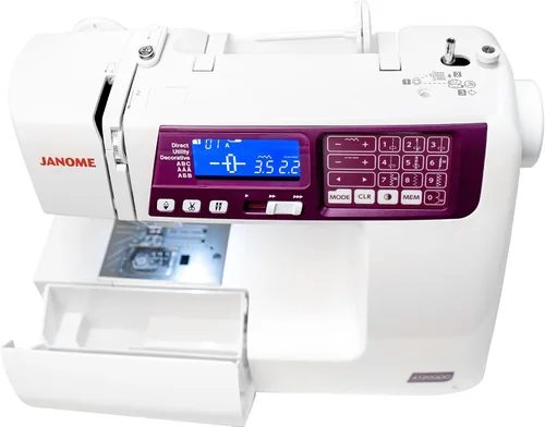 Vista 8 de Janome 4120QDC-G Máquina de coser y acolchar computarizada con kit de edredón adicional