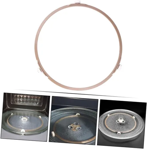 Vista 8 de 2pcs Soporte de placa giratoria de microondas Material accesorio de rodillo de placa de vidrio para hornos de microondas y reemplazo conveniente