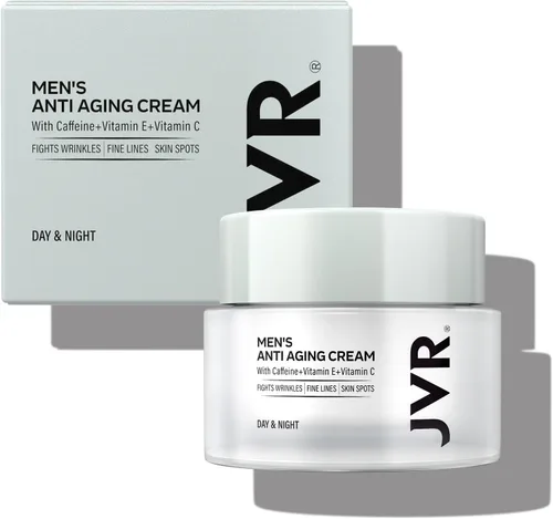 Vista 9 de JVR Hidratante facial para hombre, crema hidratante antienvejecimiento, hidratante facial ligero para hombres, antiarrugas, loción facial