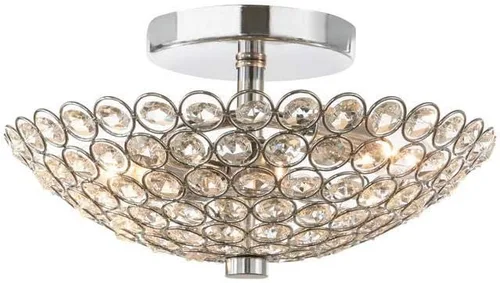 Vista 4 de Home Decorators Barclay - Soporte empotrado de 2 luces cromado y cristal