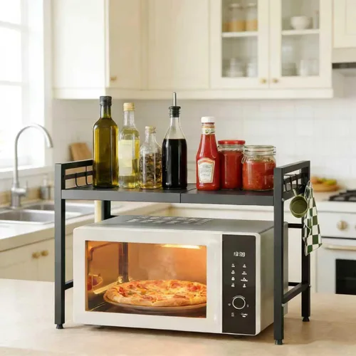 Vista 6 de Soporte extensible para horno microondas de 2 niveles con 6