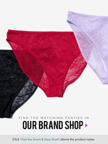 Vista 7 de Smart & Sexy Bralette largo de encaje liso para mujer