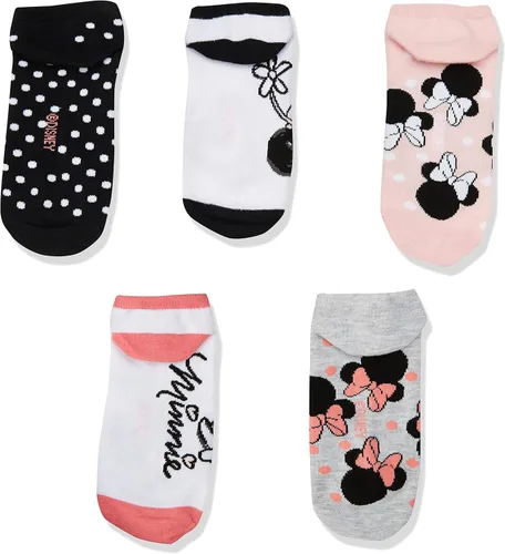 Vista 3 de Disney womens Minnie Mouse 5 Pack No Show Socks
