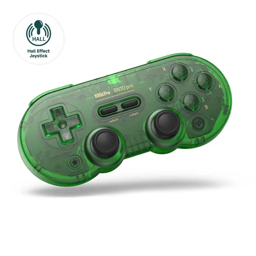 Vista 2 de 8Bitdo SN30 Pro Wireless Bluetooth Controller (Hall Effect Joystick Update) with Joysticks Rumble Vibration USB-C Cable Gamepad Compatible with