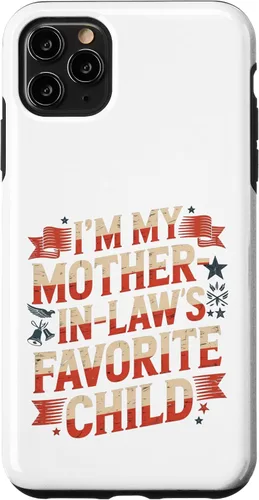 Vista 13 de Im My Mother n Law Favorite Child American Flag Funny Parent Case for iPhone 17