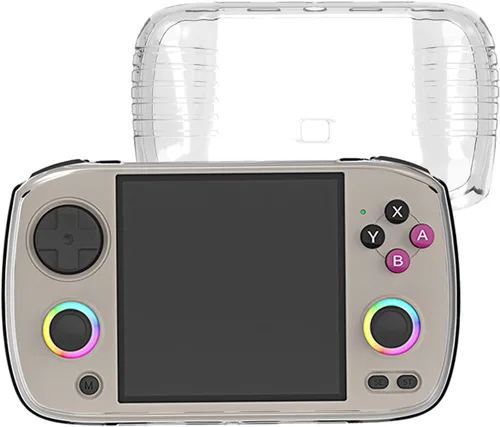 Vista 8 de Funda semitransparente para Anbernic RG CubeXX (negro transparente)
